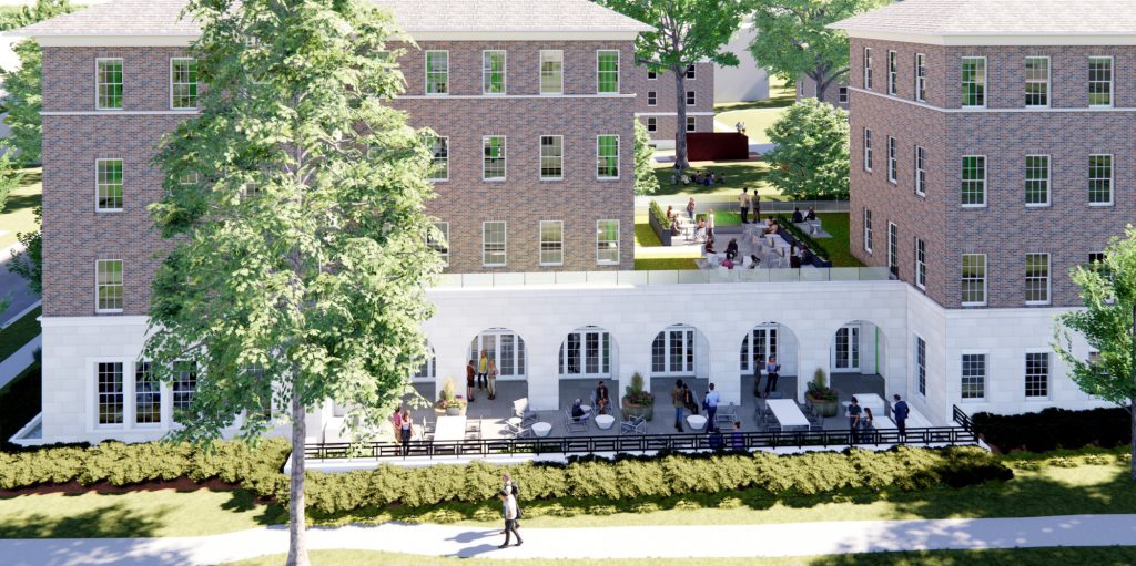 Rendering of the new residence hall design
