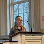 Jane Hoinville speaking at Community Reflection